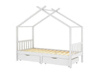 90 x 200 cm Bed Frame Wood White