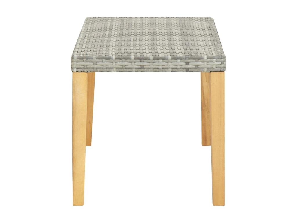 120 x 40 x 40 cm Garden Bench Wood Resin Brown