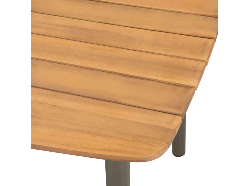 60 x 64 x 67 cm Outdoor Dining Set 5-piece Resin Wicker Resin Brown