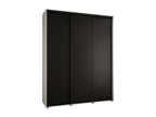 200 x 60 x 235 cm Wardrobe 3-door Wood White