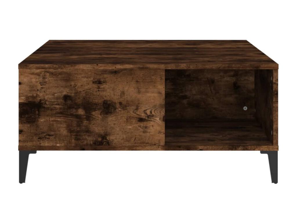 80 x 80 x 36.5 cm Coffee Table Wood Brown