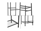 110 x 40 x 150 cm Clothing Rack Steel Gray
