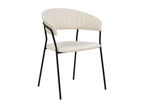 55 x 55 x 78 cm Chair Set of 2 Velvet White