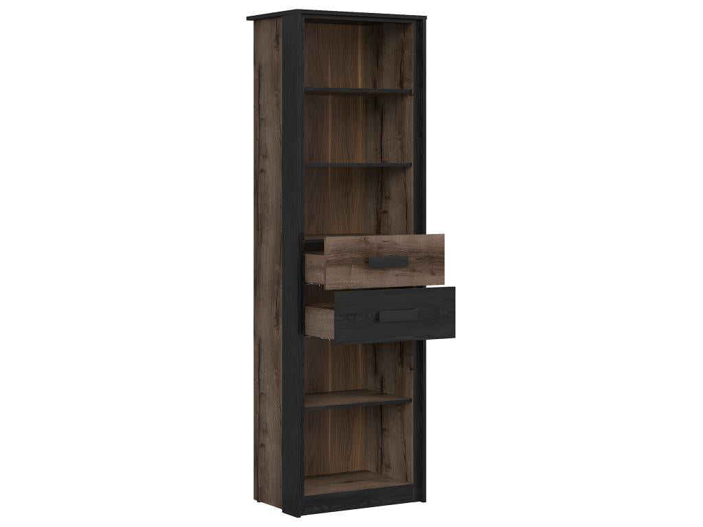 60 x 41 x 195 cm Bookshelf Wood Black