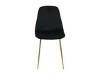 44 x 52 x 86 cm Chair Velvet Black