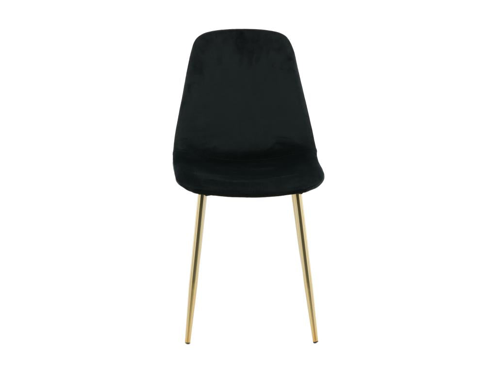 44 x 52 x 86 cm Chair Velvet Black