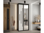 120 x 60 x 235 cm Wardrobe 2-door Wood White