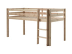 90 x 200 cm Bed Wood Beige