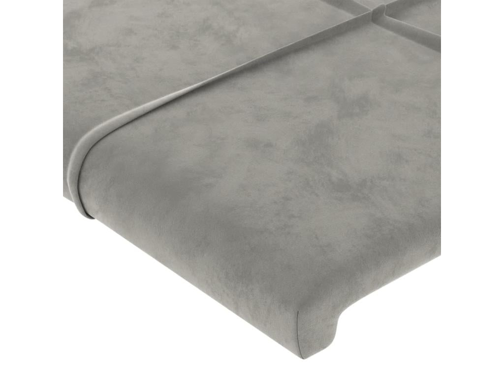 83 x 16 x 88 cm Bed Velvet Gray