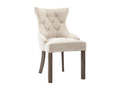 53 x 53 x 91 cm Chair Set of 4 Fabric Beige