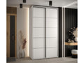130 x 45 x 235 cm Wardrobe 2-door Wood Silver