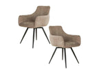 59 x 59 x 83 cm Armchair Set of 2 Beige