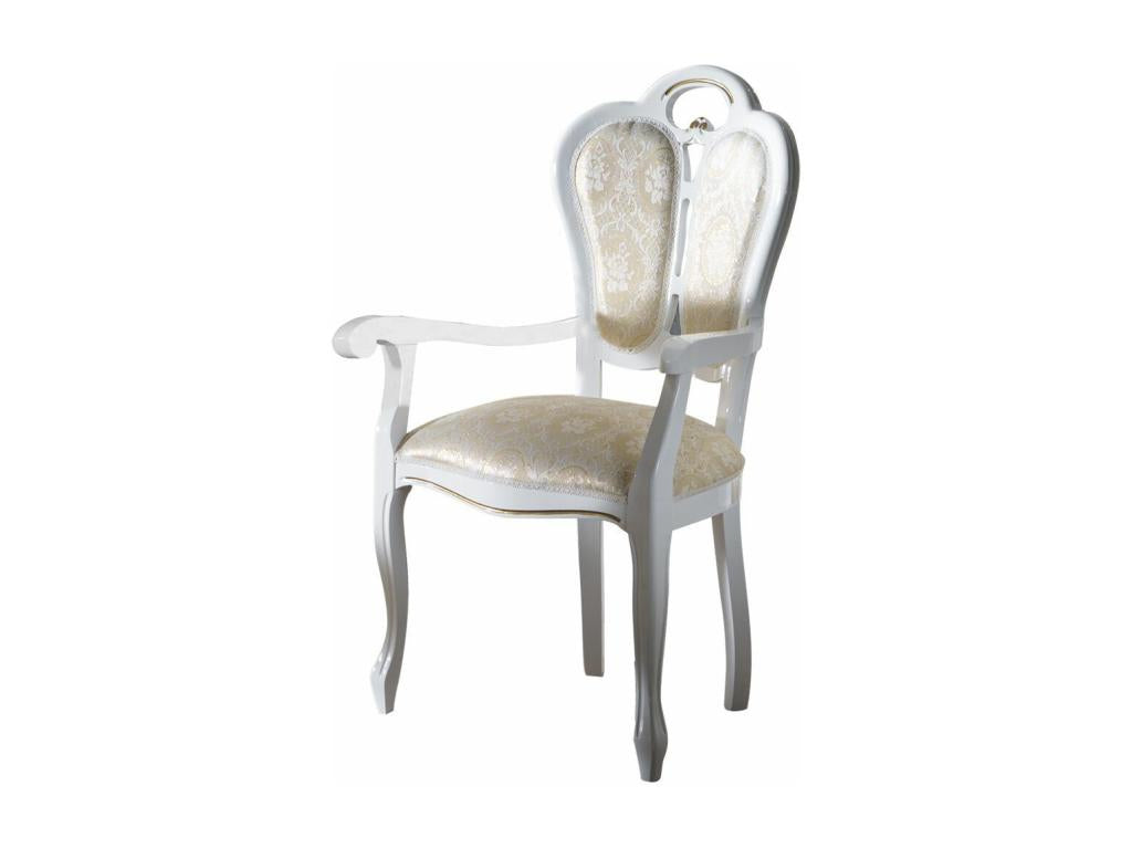 56 x 43 x 101 cm Armchair Wood Fabric White