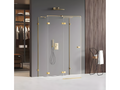 110 x 80 cm Shower Cabin Glass Gold