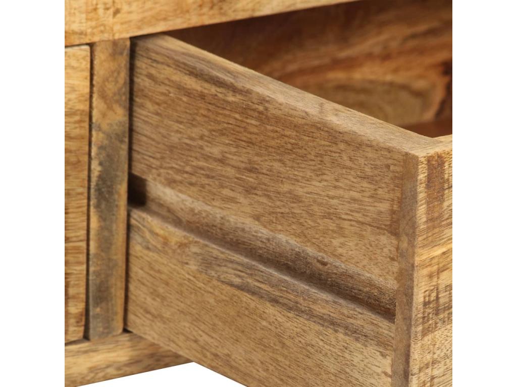 120 x 35 x 45 cm TV Stand Wood Steel Brown