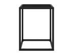 40 x 40 x 50 cm Coffee Table Glass Black