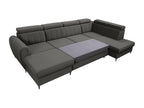 355 x 200 x 90 cm Sectional Sofa Metal Green