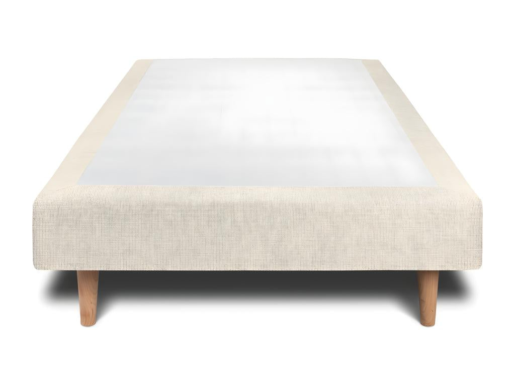 100 x 200 cm Bed Base Fabric Beige