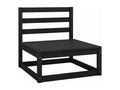 65 x 70 x 60 cm Patio Furniture Set 9-piece Wood Black