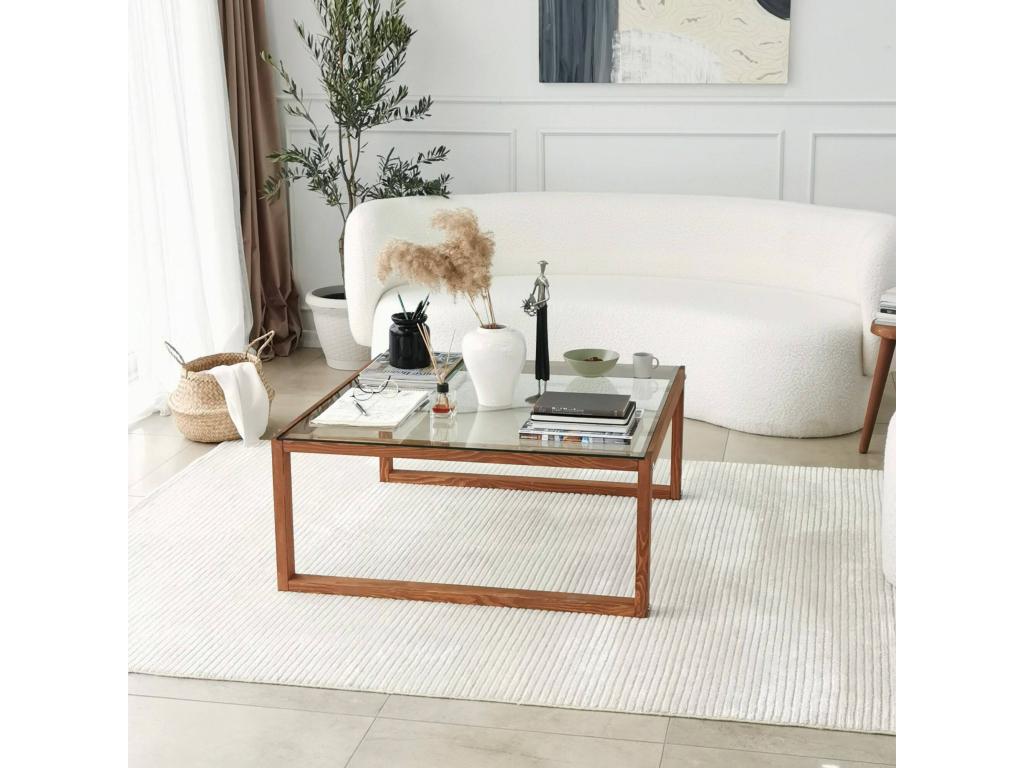 90 x 90 x 40 cm Bookshelf Wood Brown