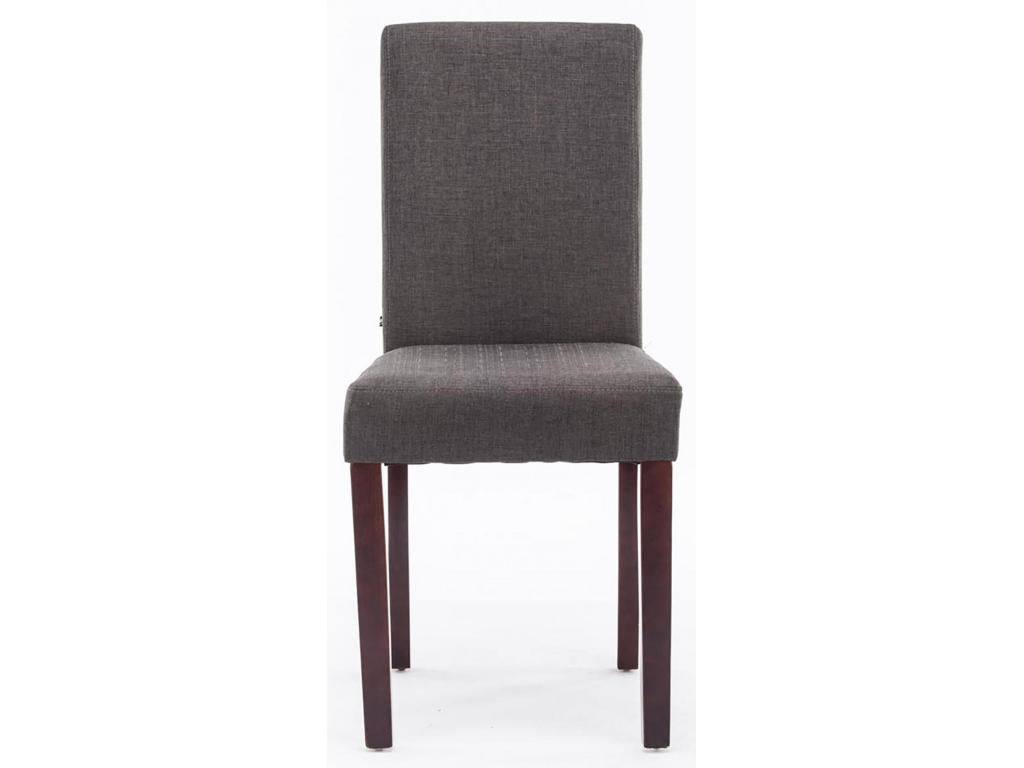 41 x 47 x 91 cm Chair Set of 2 Wood Fabric Charcoal Gray