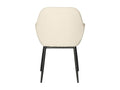 58 x 60 x 84 cm Chair Fabric Metal Beige