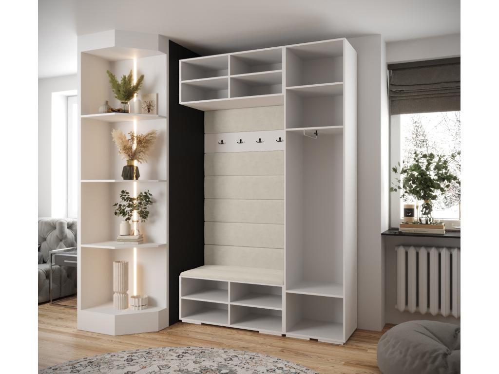 150 x 47 x 236 cm Wardrobe White