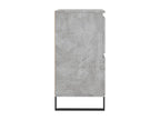 60 x 35 x 70 cm Sideboard Wood Concrete Finish Gray