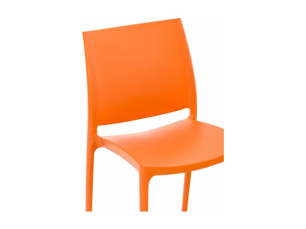 44 x 50 x 81 cm Chair Set of 2 Orange