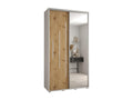 140 x 45 x 235 cm Wardrobe 2-door Wood Silver