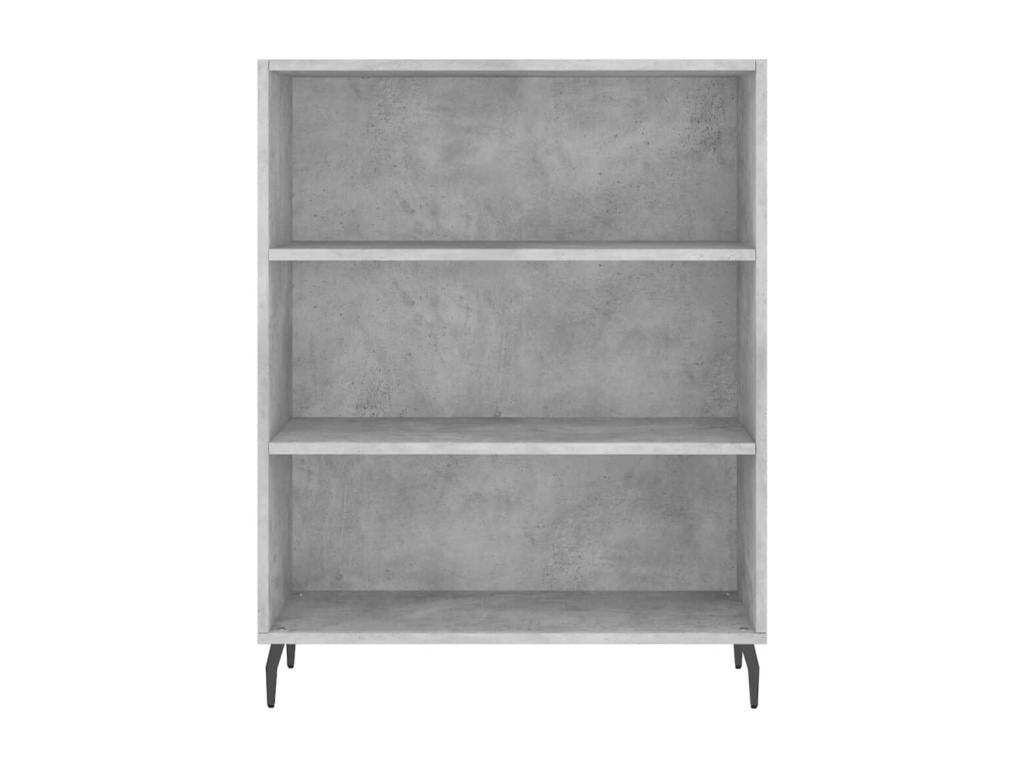 69.5 x 32.5 x 180 cm Sideboard Wood Concrete Finish Gray