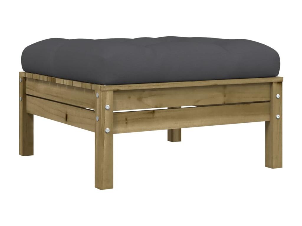 65 x 65 x 75 cm Patio Furniture Set 8-piece Wood Resin Brown