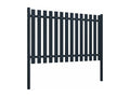 105 x 4 x 150 cm Fence Panel Steel Gray