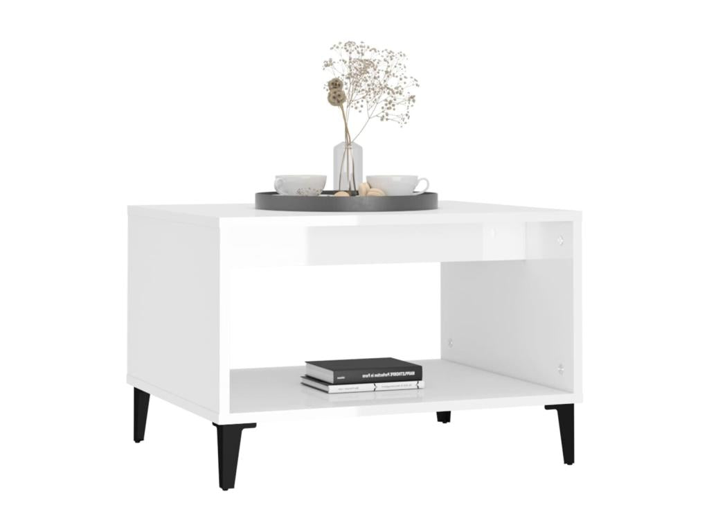 60 x 50 x 40 cm Coffee Table Wood White