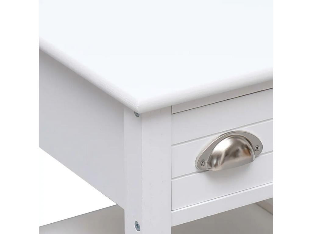 40 x 40 x 40 cm Table Wood White