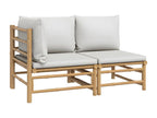 68 x 68 x 30 cm Patio Furniture Set 2-piece Wood Gray