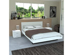 140 x 190 cm Box Spring Bed Wood Light Natural