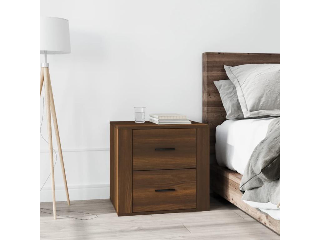 50 x 39 x 47 cm Nightstand Wood Brown
