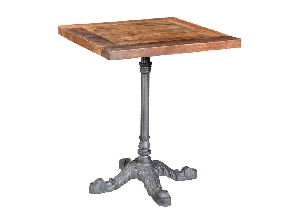 60 x 60 x 72 cm Table Metal Brown