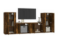 40 x 34 x 80 cm TV Stand Wood Brown