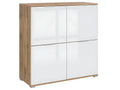 104 x 41 x 106 cm Sideboard 4-door Wood Light Natural