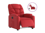 74 x 89 x 100 cm Recliner Faux Leather Leather Red