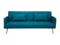 188 x 82 x 77 cm Sleeper Sofa Wood Fabric Blue