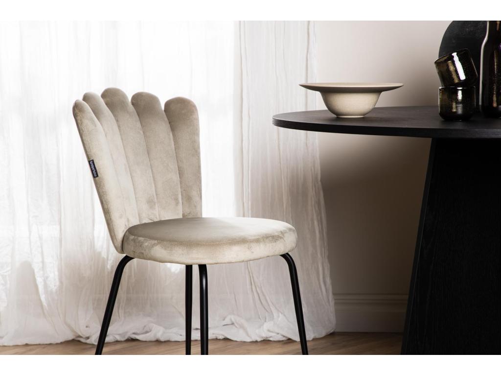 44 x 42 x 82 cm Chair Velvet Beige