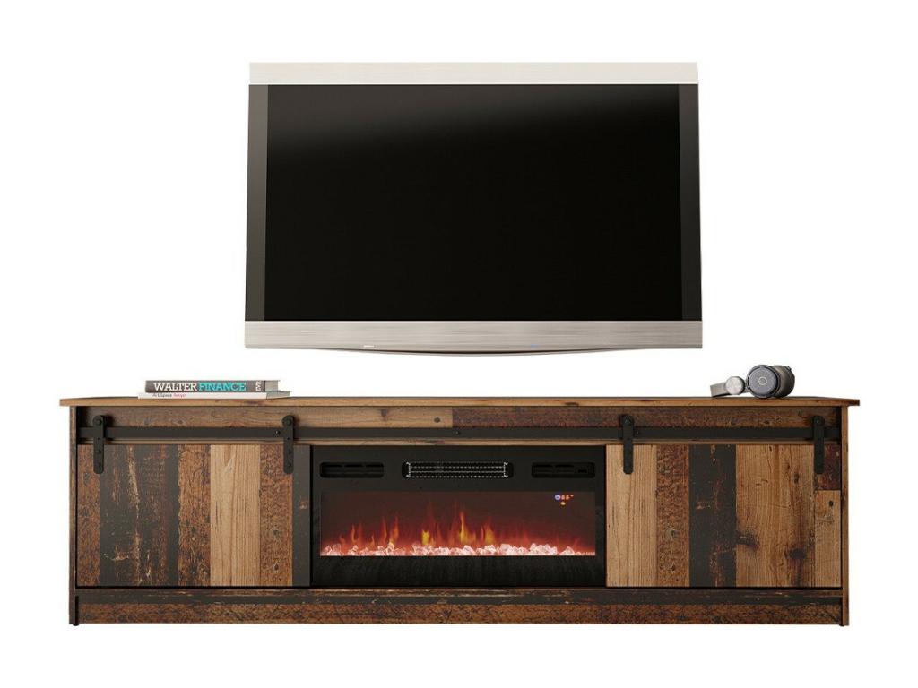 200 x 57 x 35 cm TV Stand Wood Brown