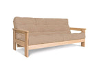 200 x 145 x 83 cm Sofa Wood Beige