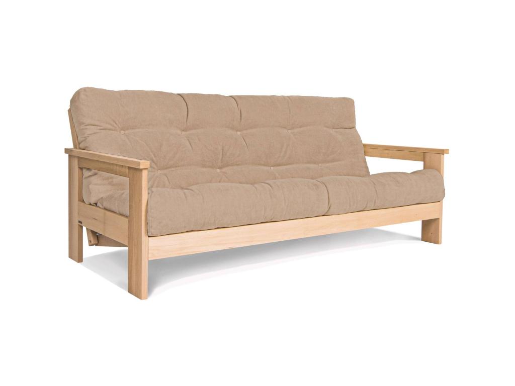 200 x 145 x 83 cm Sofa Wood Beige