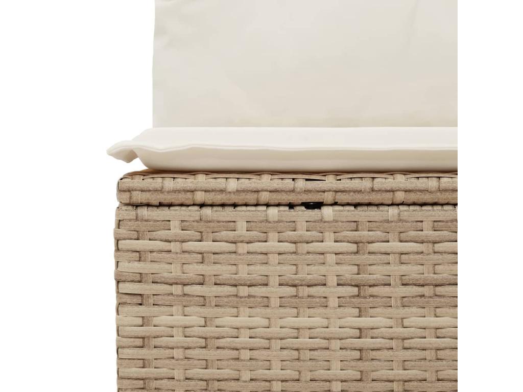 62 x 62 x 69 cm Patio Furniture Set 6-piece Resin Wicker Resin Beige