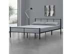 180 x 200 cm Bed Frame Metal Black