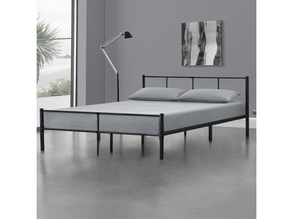 180 x 200 cm Bed Frame Metal Black